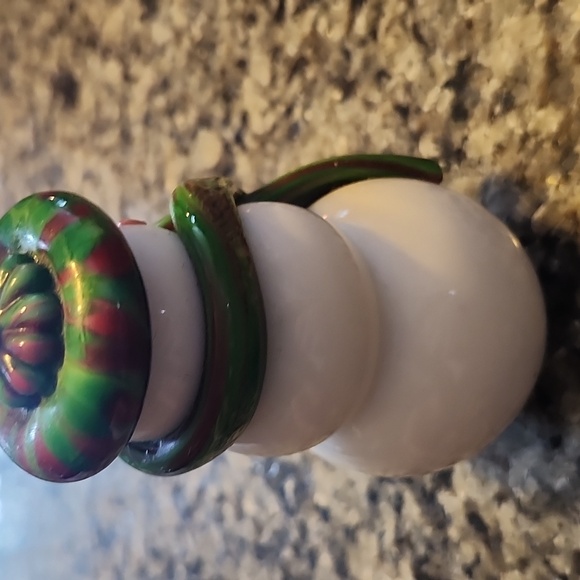 Corning NY Vitrix Hot Glass Studio Snowman Figurine - Picture 7 of 10